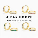 4 PACK - Classic Tabitha hoops fra ByMelanie