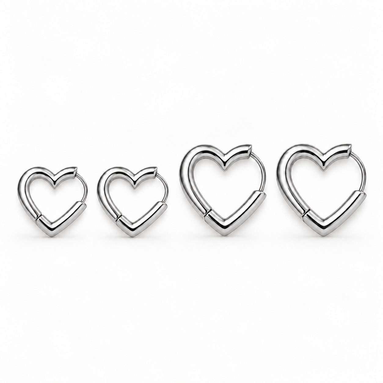 Hjerte Hoops 2-Pack – Mini & Medium
