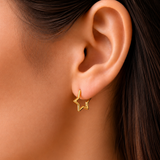 Medium Stjerne hoops