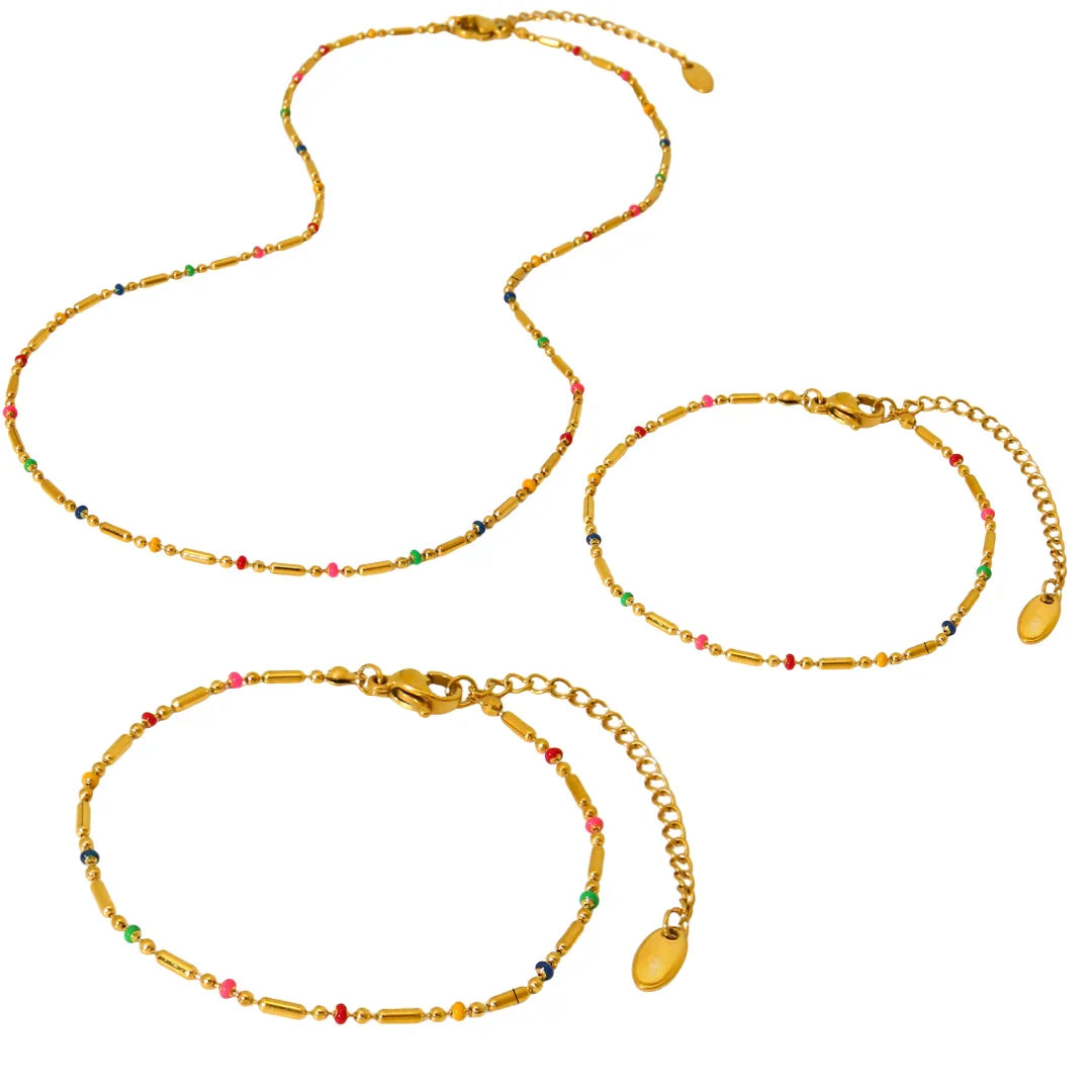 Golden Rainbow Set ( 3 smykker ) fra ByMelanie