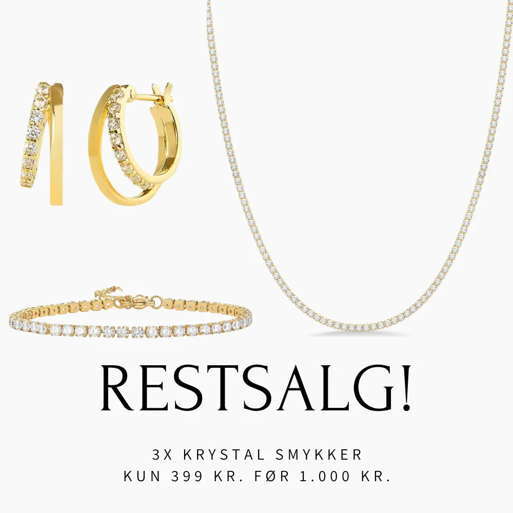 Super restsalg 3x Krystal smykker fra ByMelanie