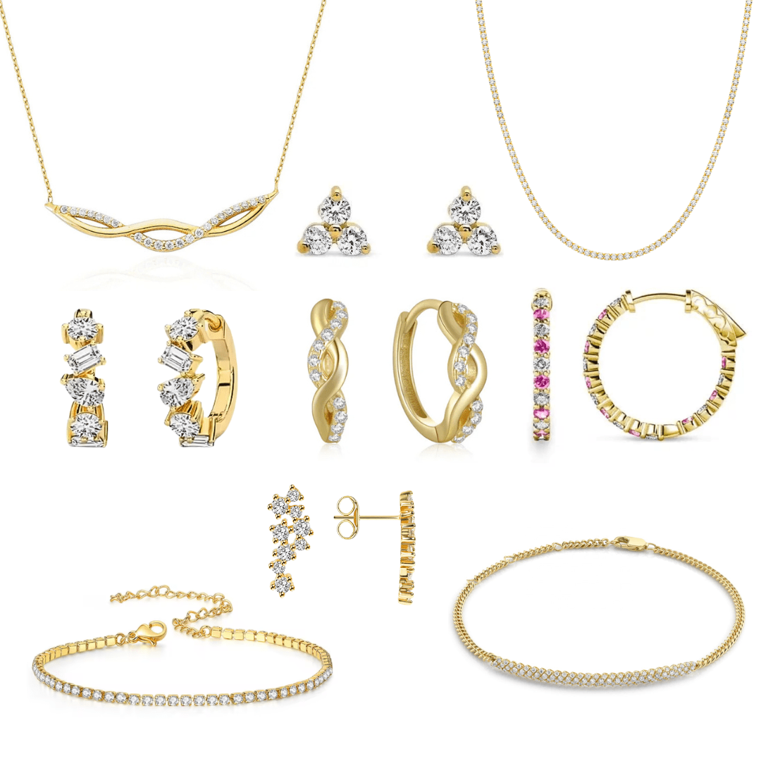 Ultimativt krystal sæt - 9 smykker fra ByMelanie