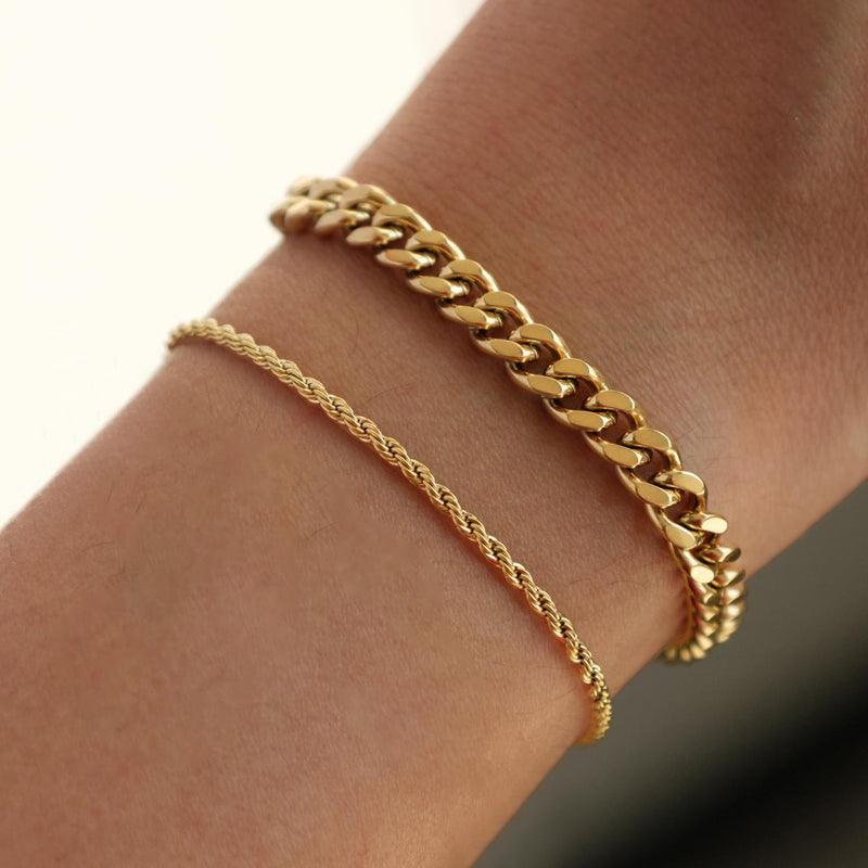 PRISFALD på guld armbånd 