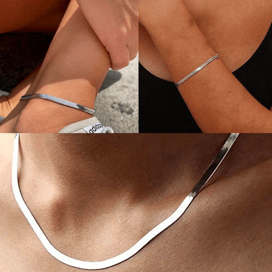 Sølv | Fladslange 3 i 1 stylepakke ( Få tilbage ) fra ByMelanie