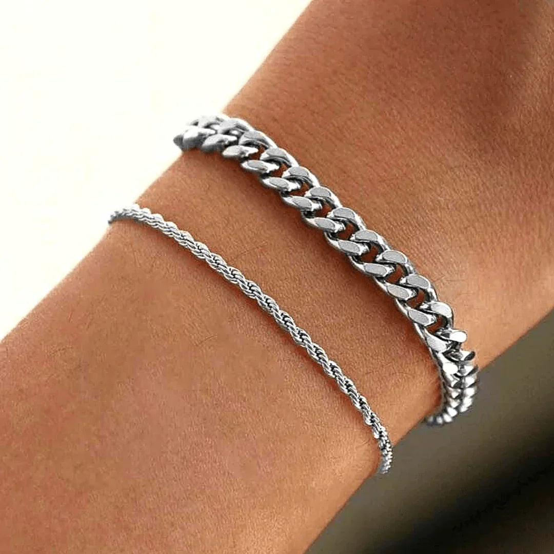 Sølv | FREYA + ALVA 2 i 1 Armsmykker fra ByMelanie